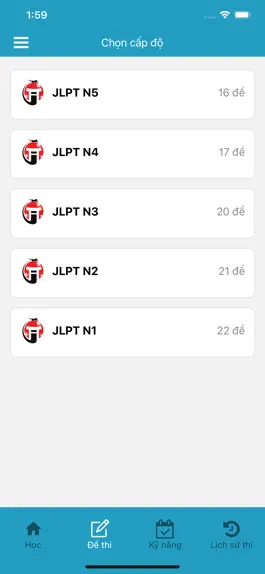 Game screenshot Đề Thi JLPT apk