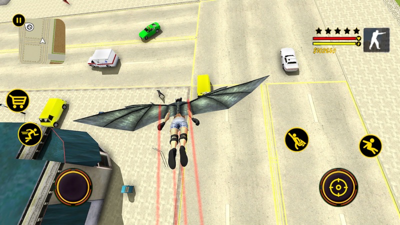 Flying Falcon hero Simulator screenshot 1