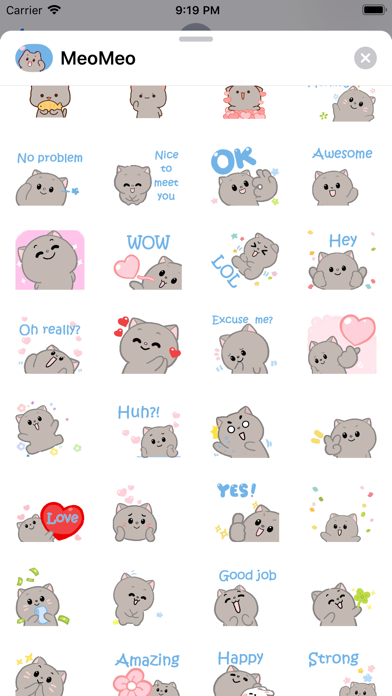 Meo Meo Stickers Screenshot