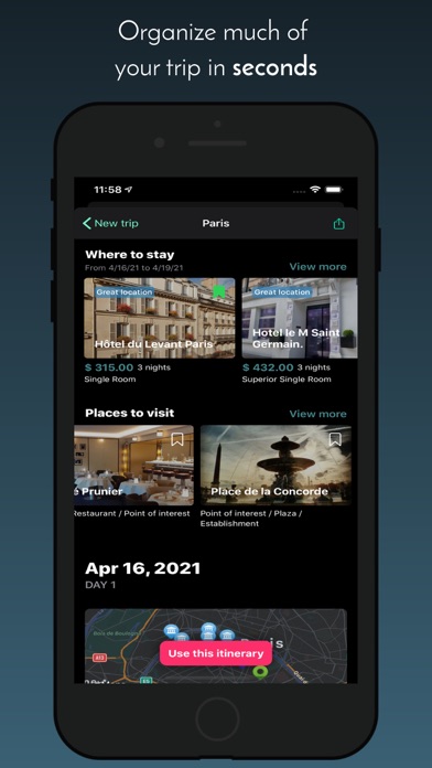 Tripify - Travel organizer Screenshot
