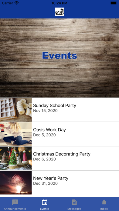 Oasis Student Ministry Screenshot