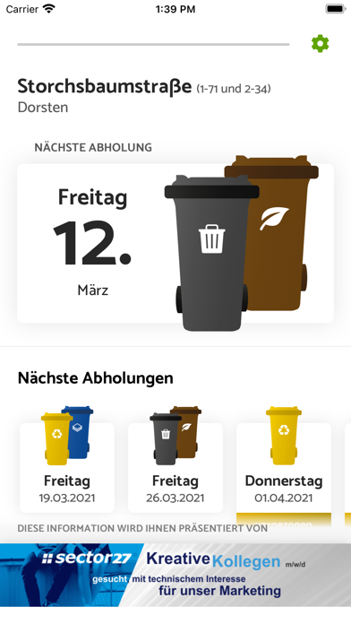 Müllkalender Screenshot