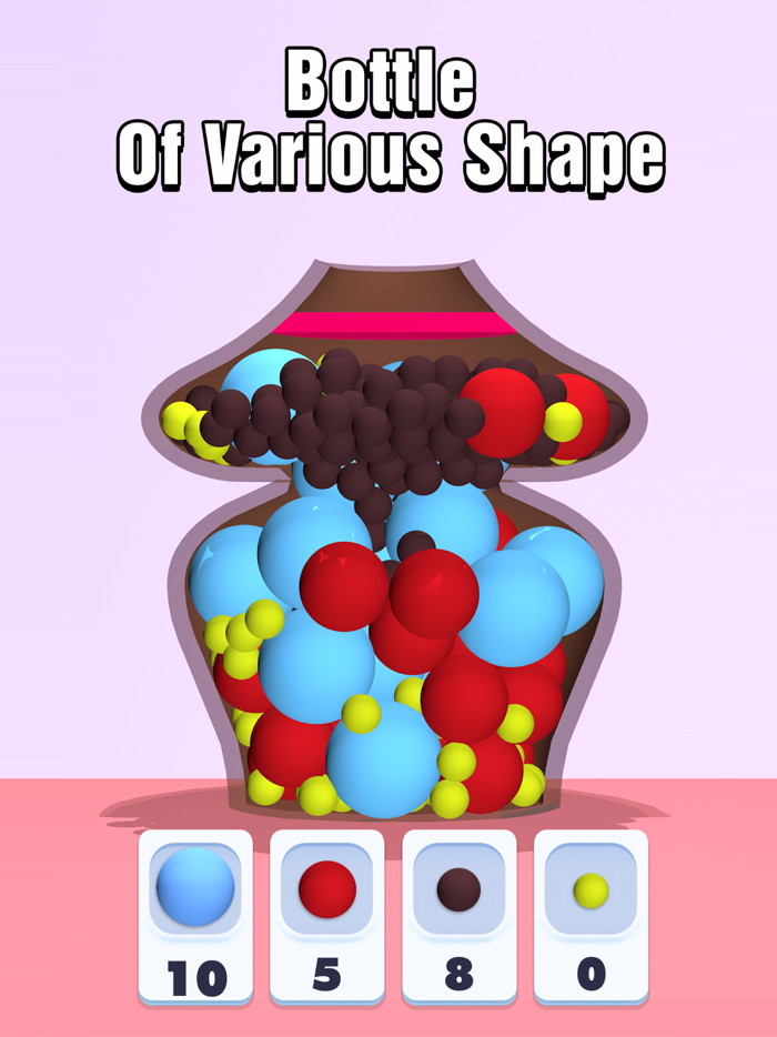 Fill Bottle Ball Fit Puzzle