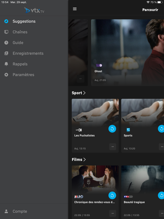 Screenshot #4 pour VTX-TV