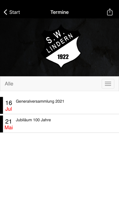 SV Schwarz-Weiß Lindern Screenshot