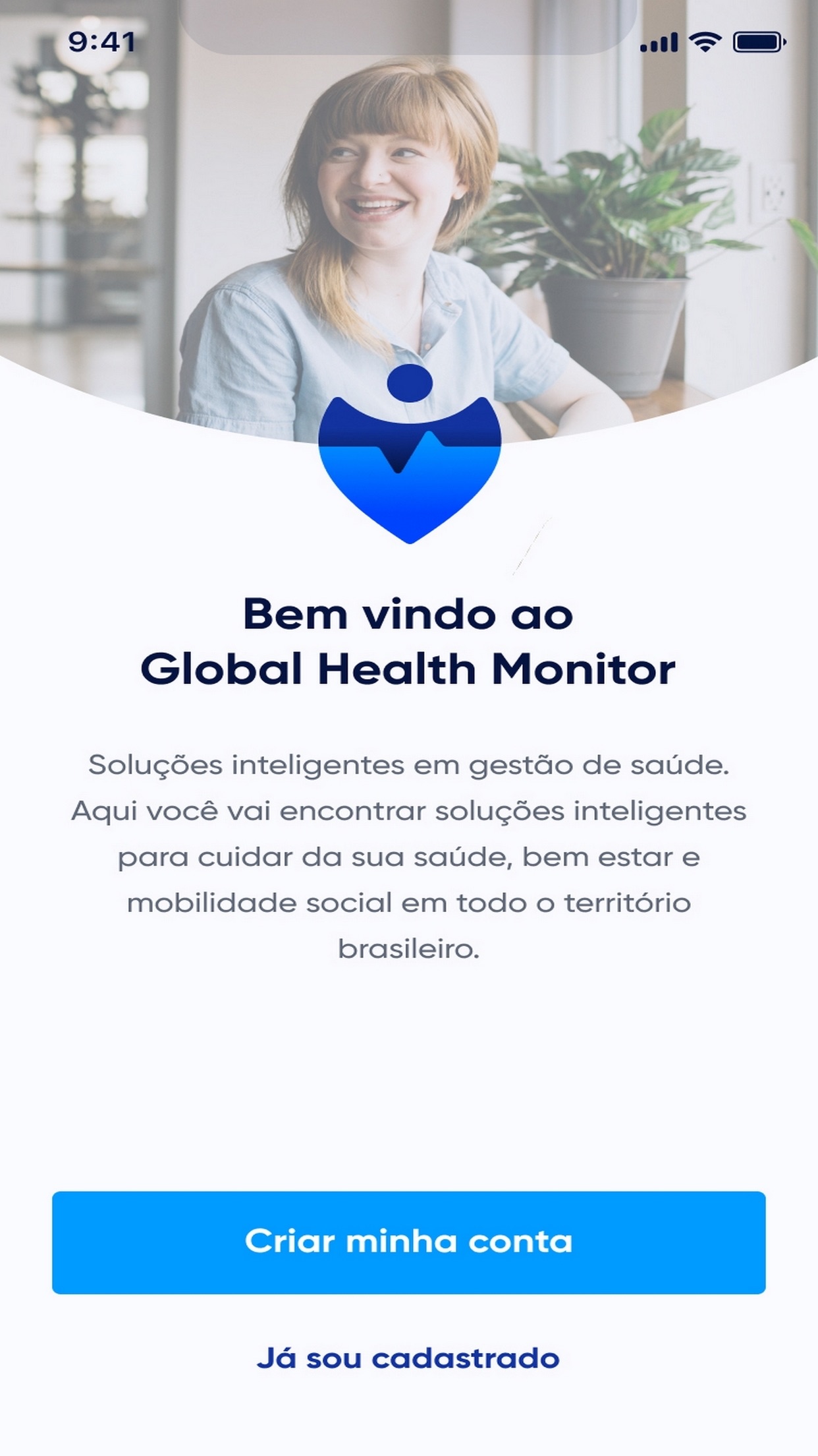 Screenshot do app Global Health Monitor