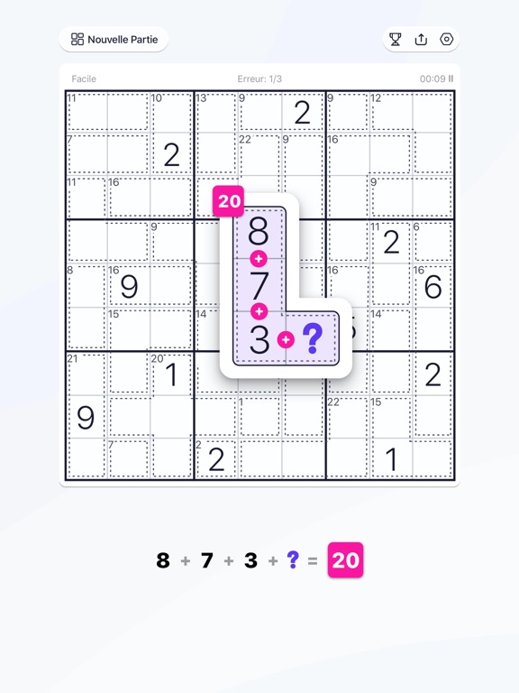 Screenshot #6 pour Killer Sudoku: Sudoku, Puzzles