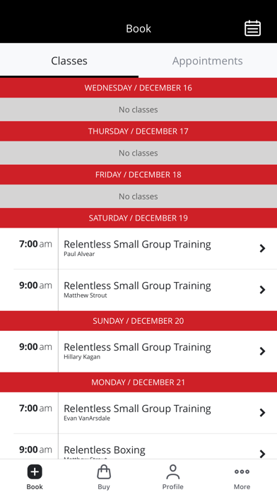 Relentless Fitness & Training Screenshot