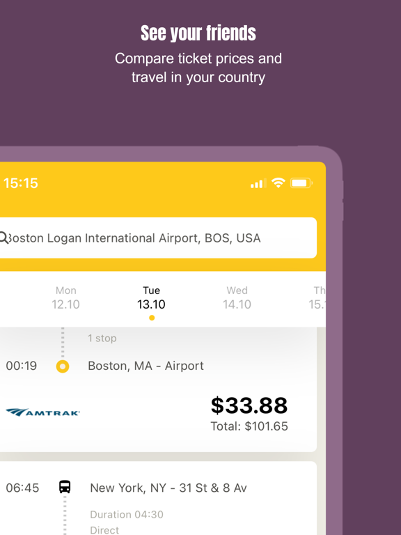 CheckMyBus: Bus Comparison App screenshot 2