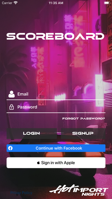 HIN Scoreboard Screenshot