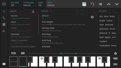 Screenshot #2 pour DRC - Polyphonic Synthesizer