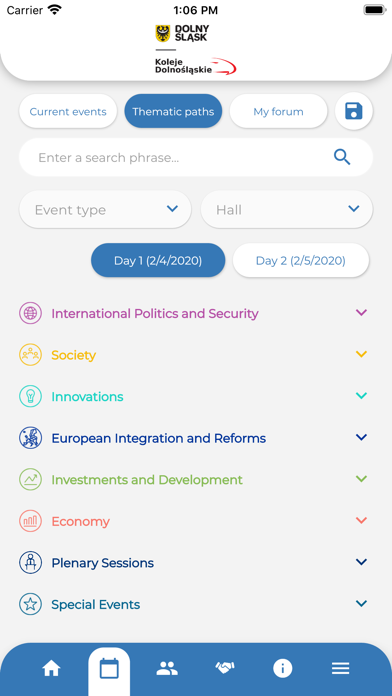 Economic Forum Screenshot
