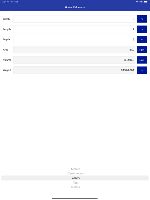 Gravel Calculator screenshot 2