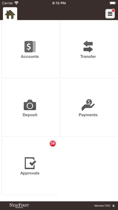 NewFirst Nat'l Bank Business Screenshot