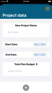 project budget management iphone screenshot 2
