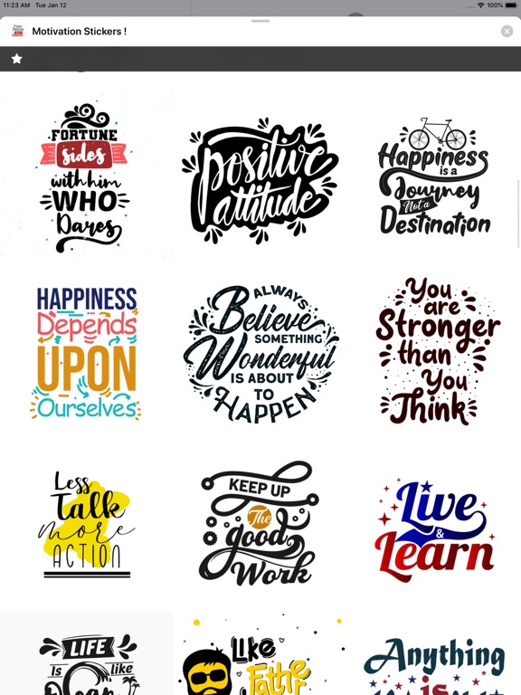 Screenshot #5 pour Motivation Stickers !