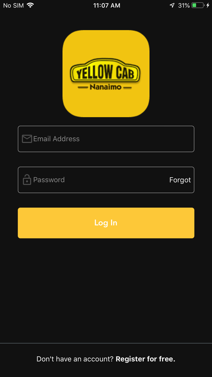 Yellow Cab Nanaimo App