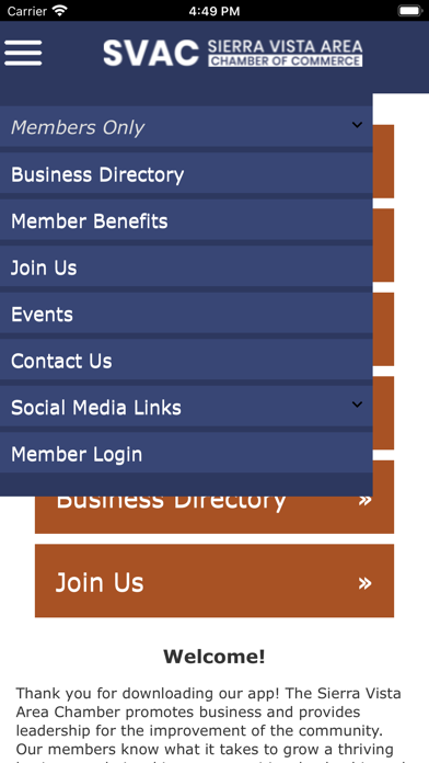 Sierra Vista Area Chamber Screenshot