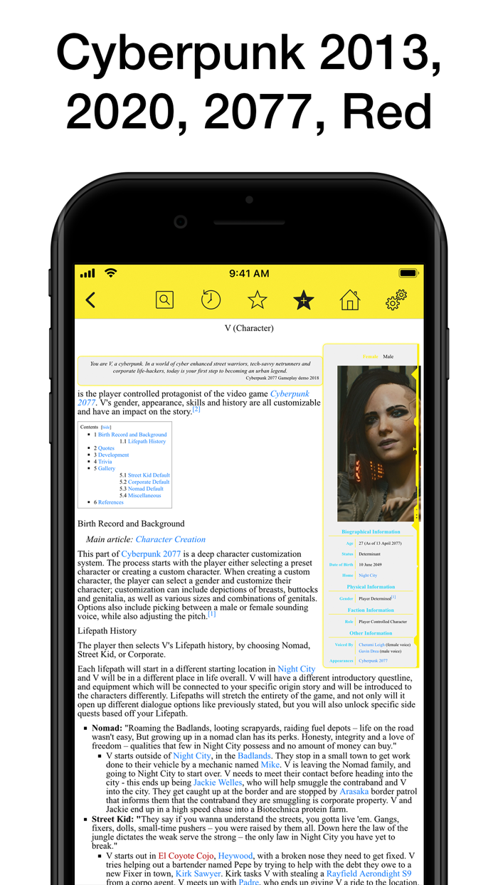 Pocket Wiki for Cyberpunk 2077