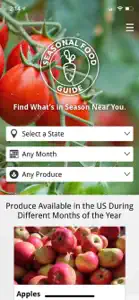 Seasonal Food Guide screenshot #1 for iPhone