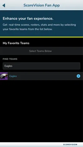 Game screenshot ScoreVision Fan App hack