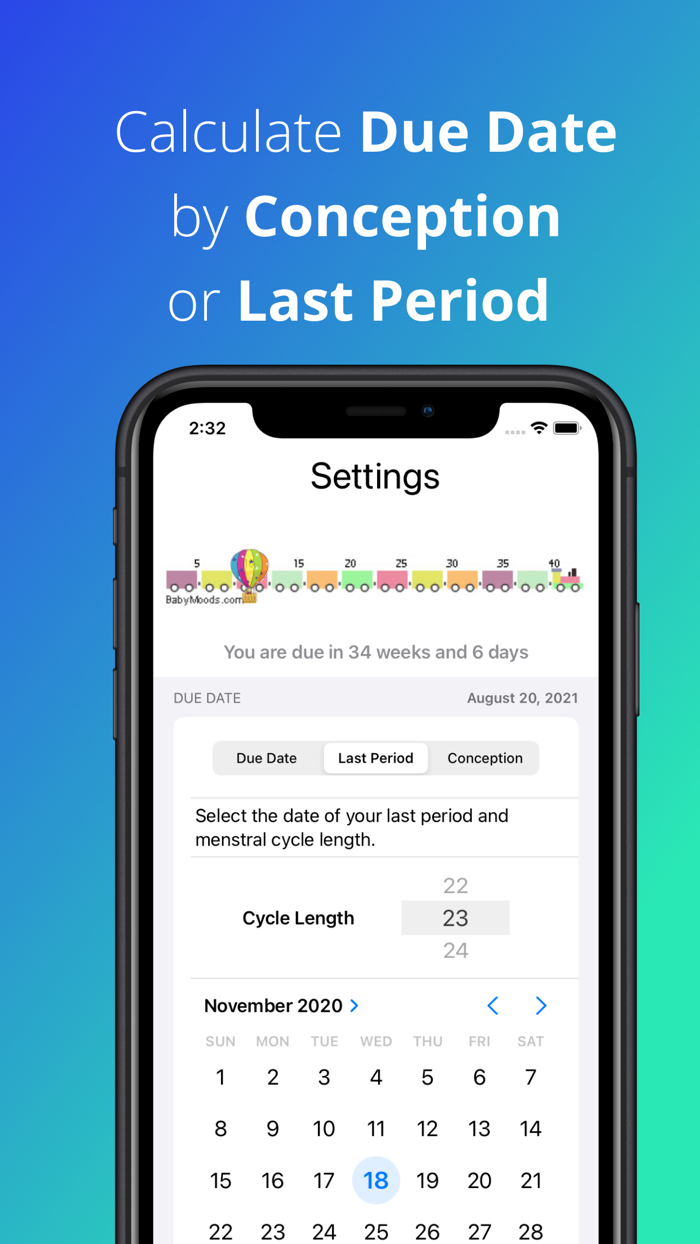 BabyMoods Full Term Countdown