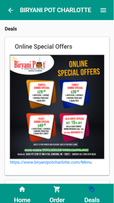 Biryani Pot Charlotte Screenshot
