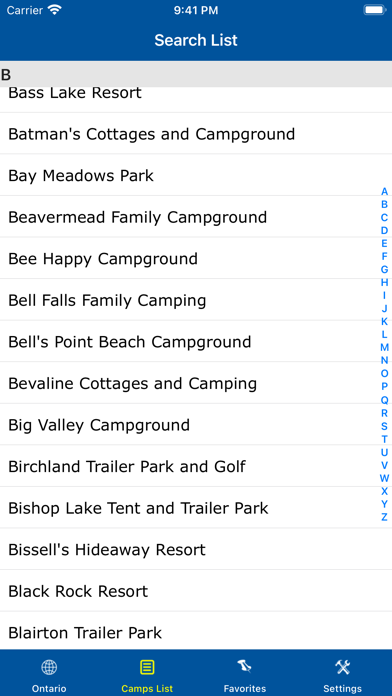 Screenshot #2 pour Ontario – Camping & RV spots