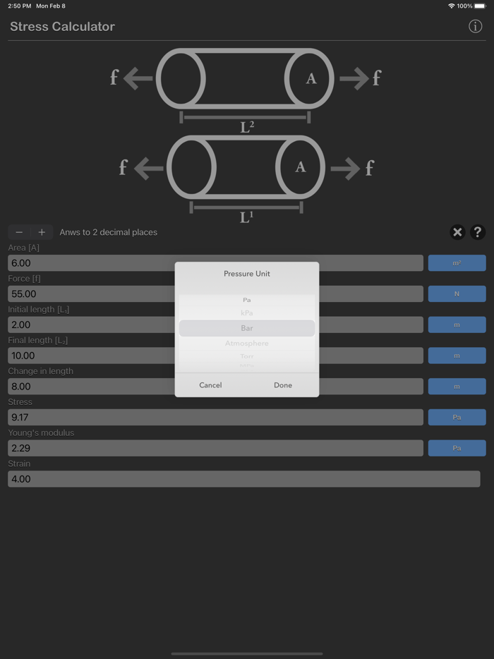 Stress Strain Calculator