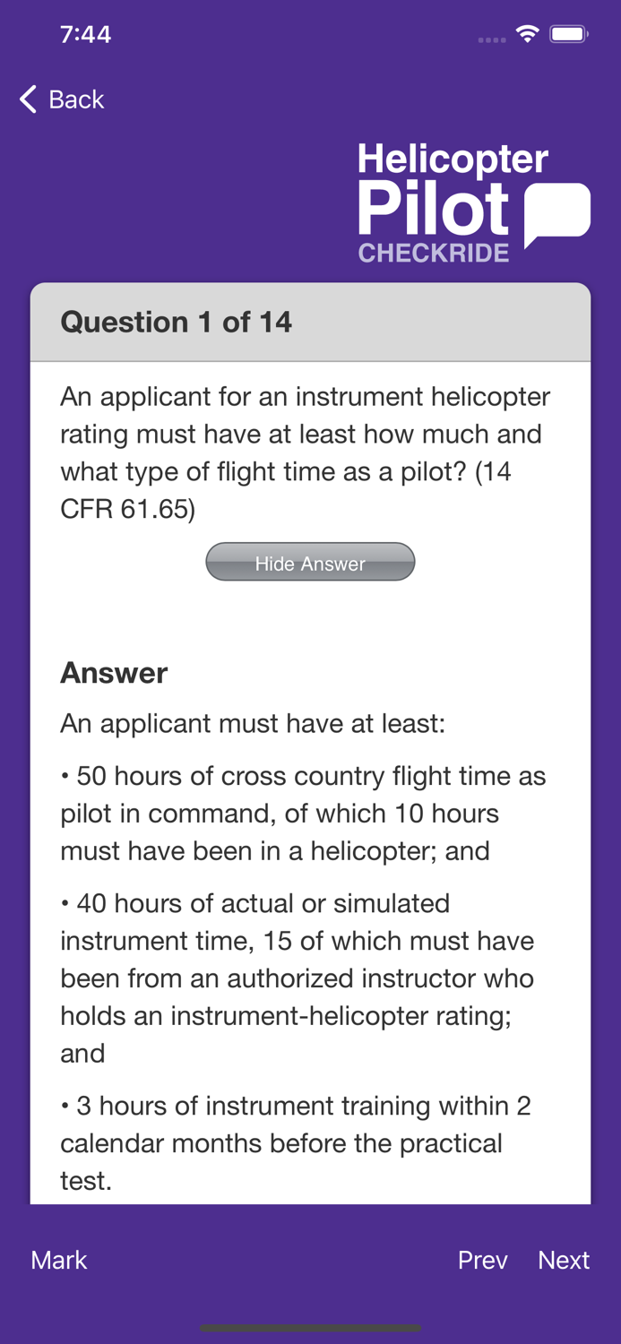 Helicopter Pilot Checkride