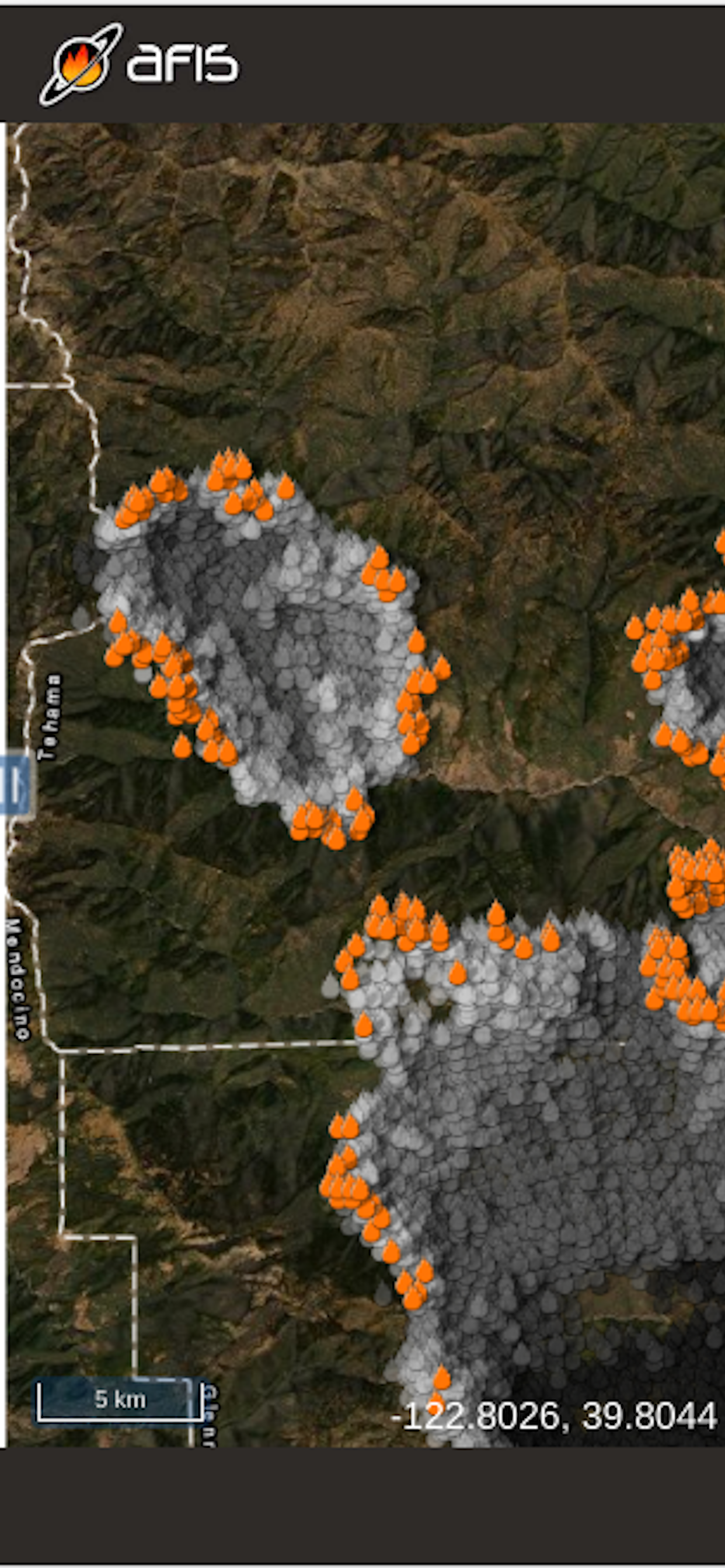 AFIS Wildfire Map