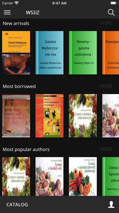 WSIiZ Rzeszów - mPROLIB Screenshot