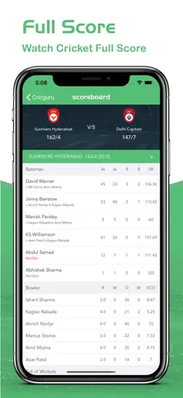 Game screenshot Cricguru - Live Cricket Score hack