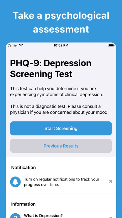 Depression Test⁺