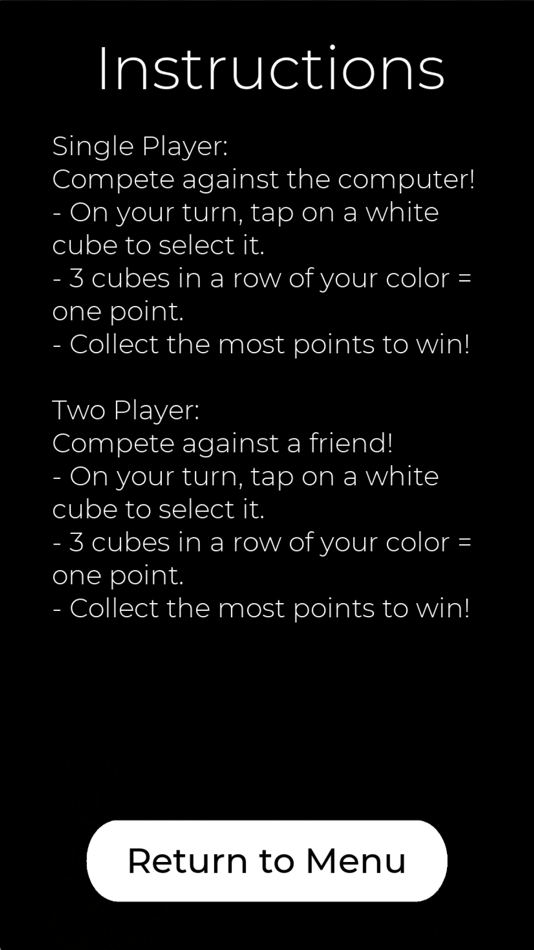 #3. Tic Tac Toe CUBED! (iOS) By: Cole Dennis
