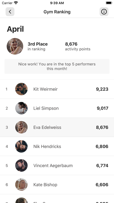 FitGroup Training Screenshot