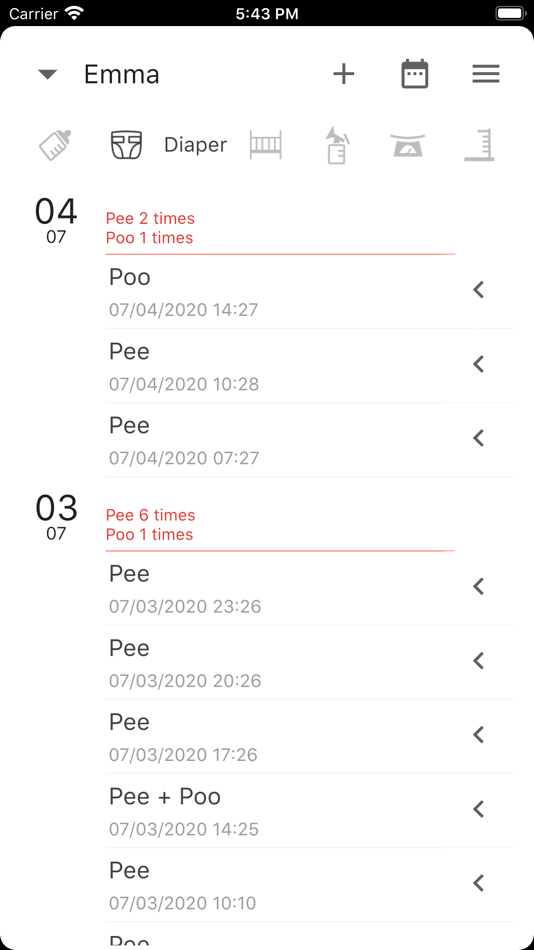 #3. Baby Tracker - WHPH.net (iOS) Podle: CHUN TUNG WONG