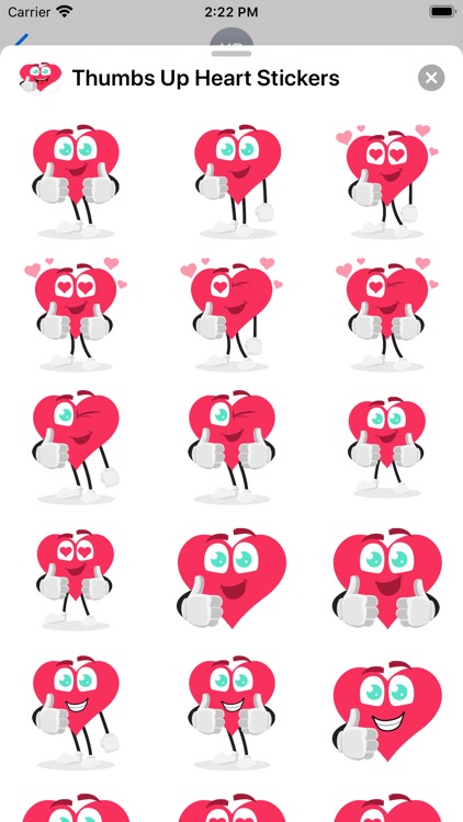 Thumbs Up Heart Stickers screenshot-3