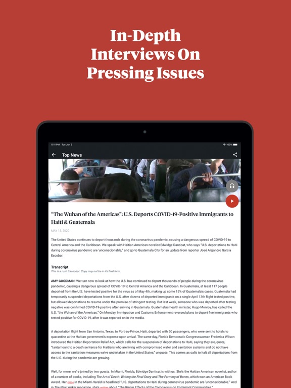Screenshot #6 pour Democracy Now!