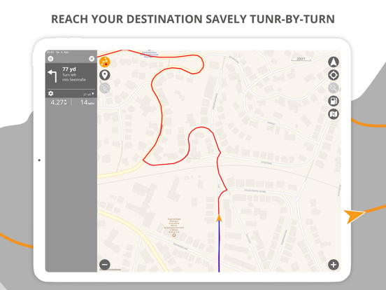 motocompano route & road trip iPad screenshot 3 - Navigation app