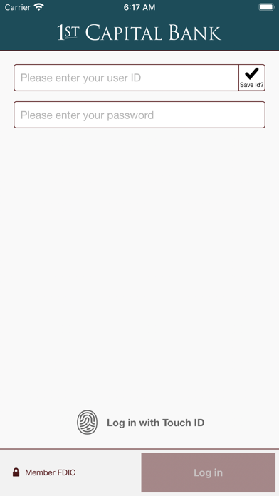 1st Capital Bank Biz Screenshot