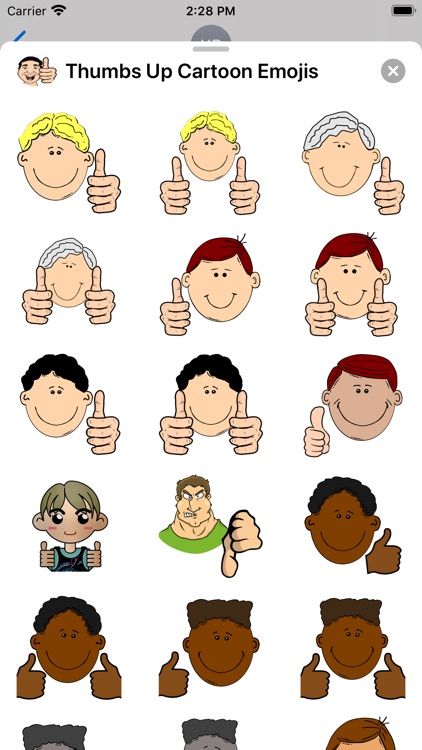 Thumbs Up Cartoon Emojis screenshot-5
