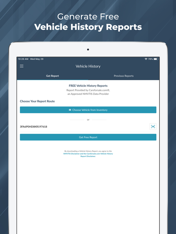 Carsforsale.com Dealer iPad screenshot 7 - Business app