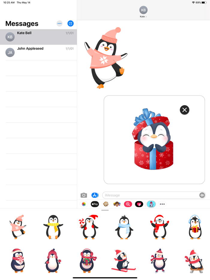 Penguin Stickers for iMessage