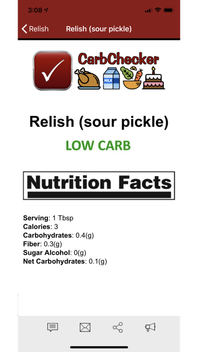 CarbChecker Life Screenshot