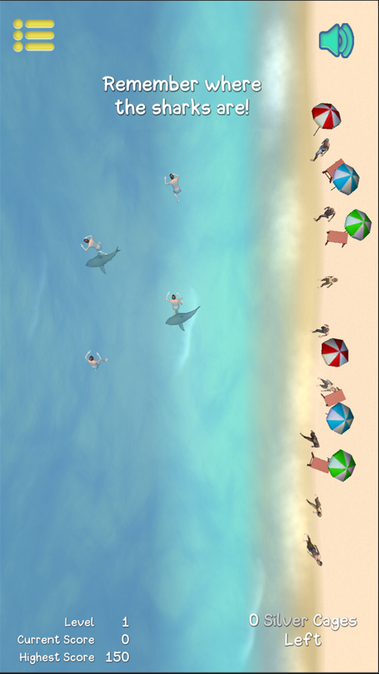 #3. Shark Attack Memory Game (iOS) By: Narinder Kapur