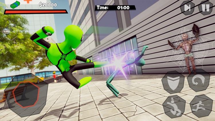 Stickman Spider -Rope Hero Sim screenshot-3