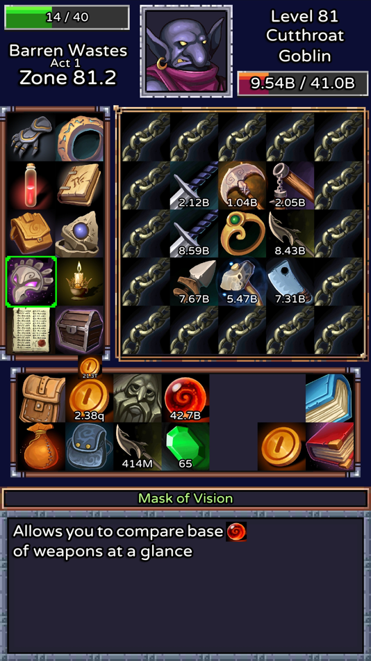 #3. Grim RPG (iOS) Podle: TopCog LLC