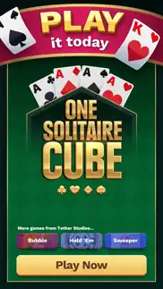 one solitaire cube: win cash iphone screenshot 1