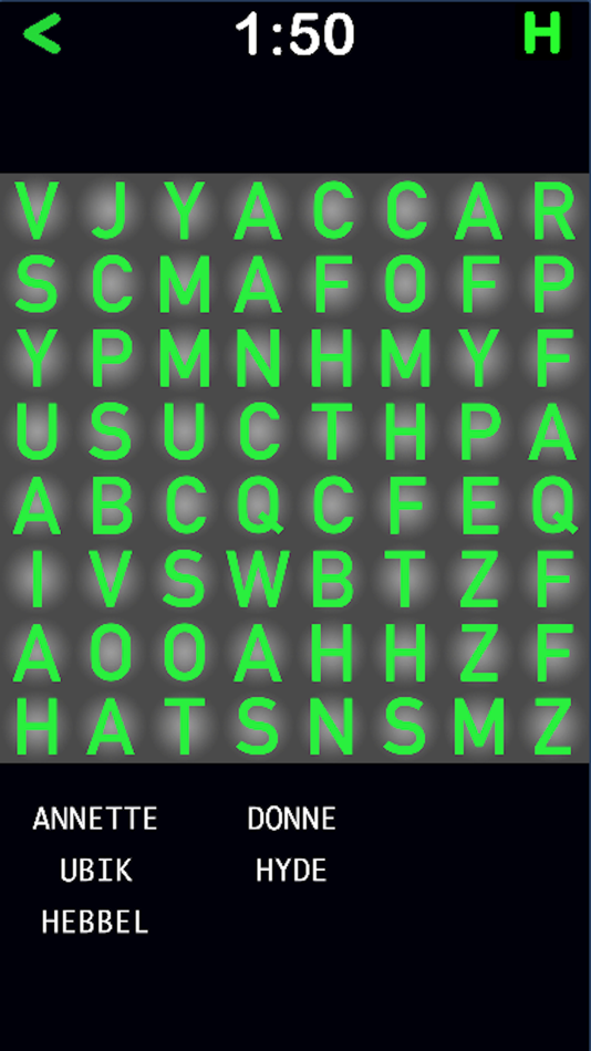 #2. Coded Word Search (iOS) Podle: Moose Games